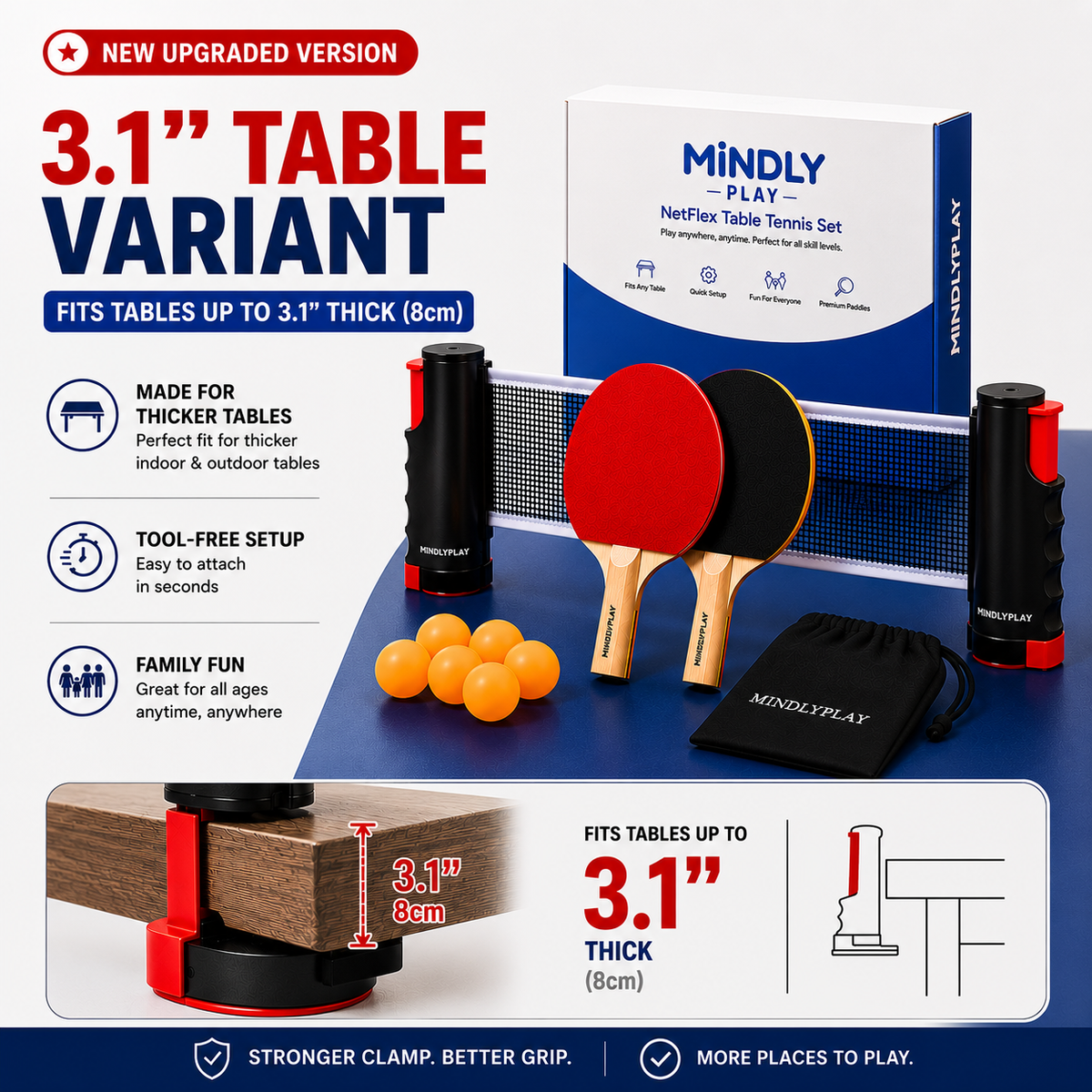 NetFlex Table Tennis Set™